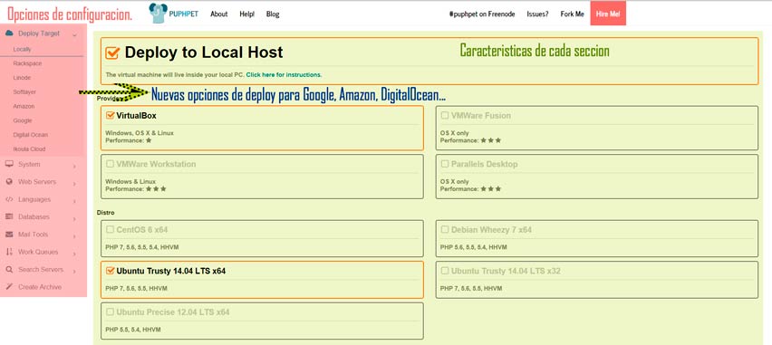 web puphpet
